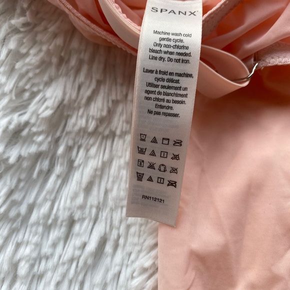 SPANX Haute Contour Deco Sweetheart Pink Panty Bodysuit 38C - Picture 10 of 10